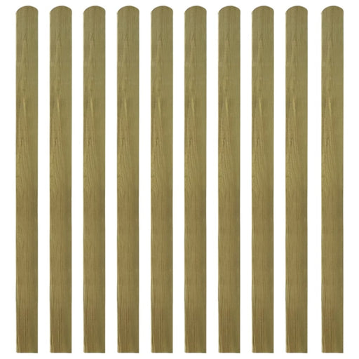 30 Pcs Impregnated Fence Slats Wood 140 Cm Tobbkak