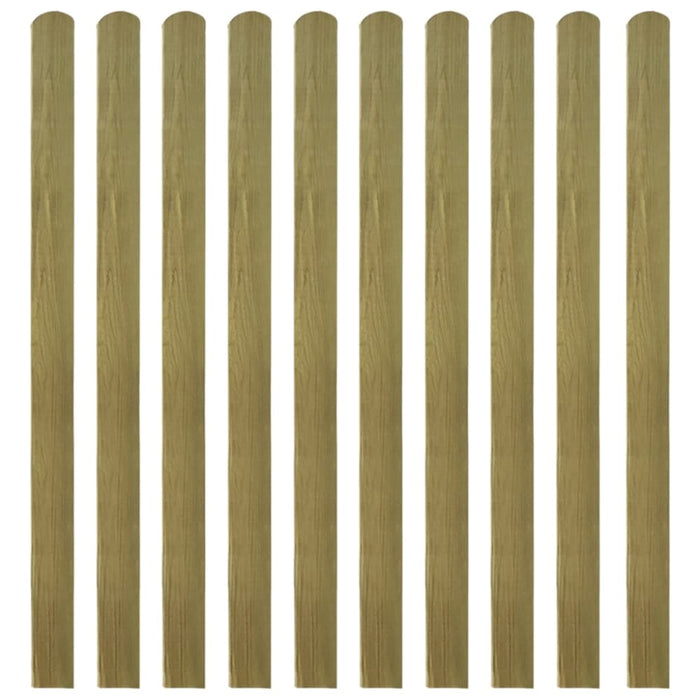 30 Pcs Impregnated Fence Slats Wood 140 Cm Tobbkak