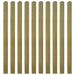 30 Pcs Impregnated Fence Slats Wood 140 Cm Tobbkak