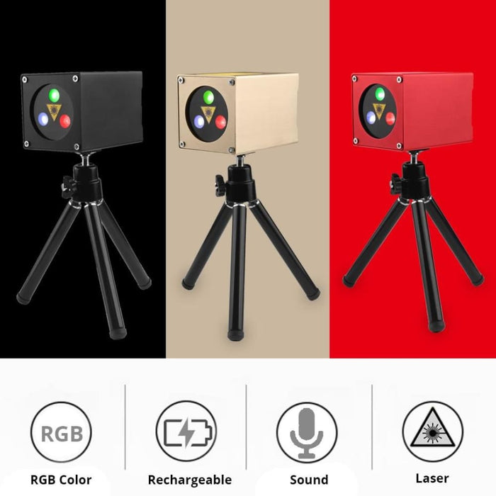 30 Patterns Mini Rgb Rechargeable Laser Projector Stage