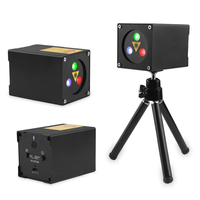 30 Patterns Mini Rgb Rechargeable Laser Projector Stage