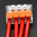 30 Pc Orange Cable Connector Kit Fast Electrical Clamp