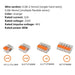 30 Pc Orange Cable Connector Kit Fast Electrical Clamp