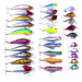 30 Piece Minnow Fishing Lure Set 6 Models Plastic Hard Bait