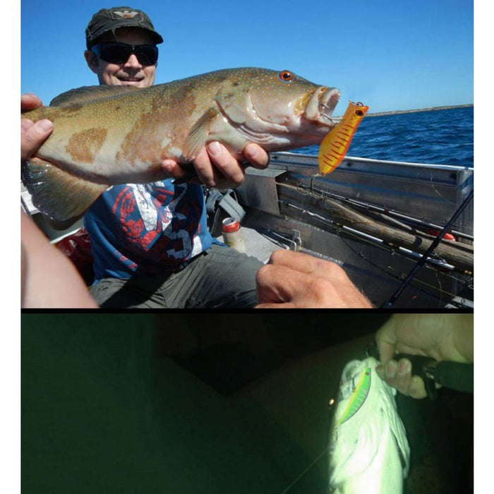 30 Piece Minnow Fishing Lure Set 6 Models Plastic Hard Bait