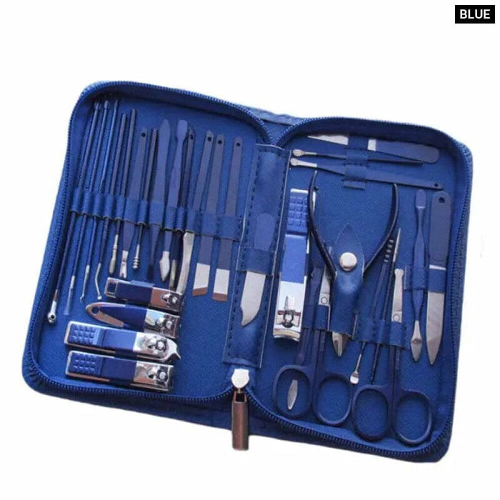 30 Piece Stainless Steel Manicure Kit with Nail Clippers