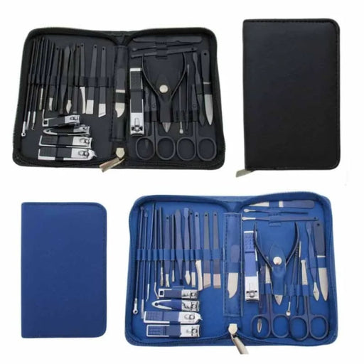 30 Piece Stainless Steel Manicure Kit with Nail Clippers