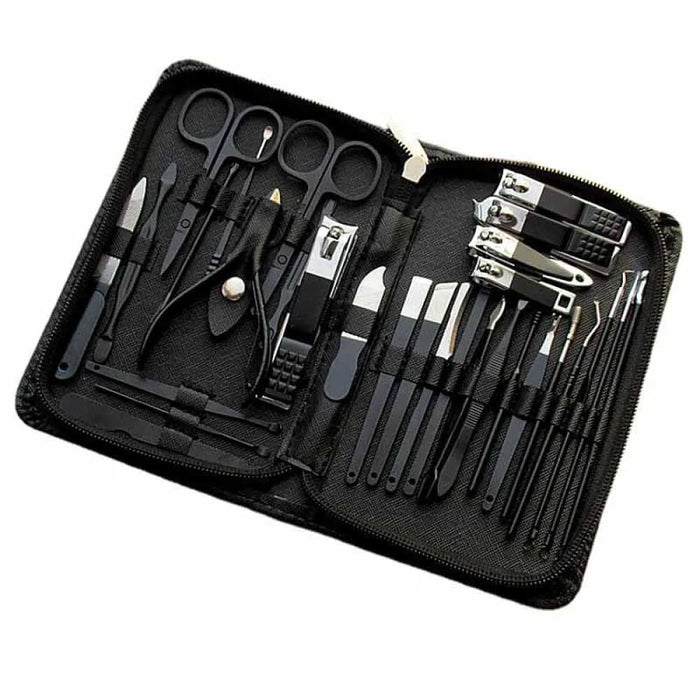 30 Piece Stainless Steel Manicure Kit with Nail Clippers