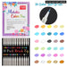 30 Soft Brush Metallic Art Markers Card Making Crafts Rock