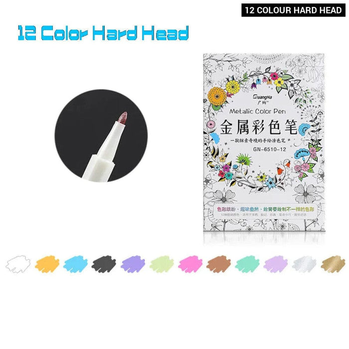 30 Soft Brush Metallic Art Markers Card Making Crafts Rock