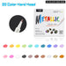 30 Soft Brush Metallic Art Markers Card Making Crafts Rock