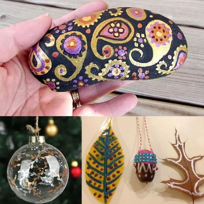 30 Soft Brush Metallic Art Markers Card Making Crafts Rock