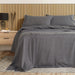3000 Thread Count Bamboo Cooling Sheet Set - King - Charcoal