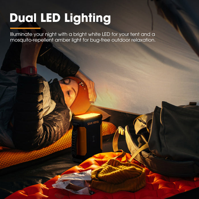 24Ah Lithium Portable Power Pack Build-In Led Lights Camping Outdoor