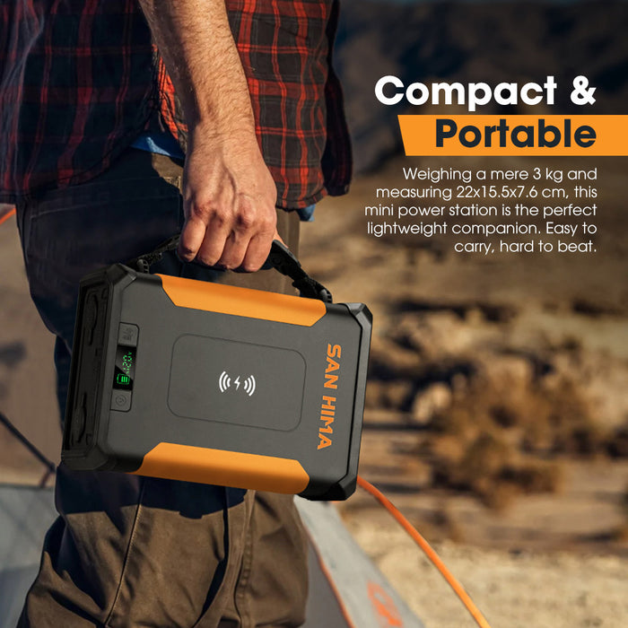 24Ah Lithium Portable Power Pack Build-In Led Lights Camping Outdoor