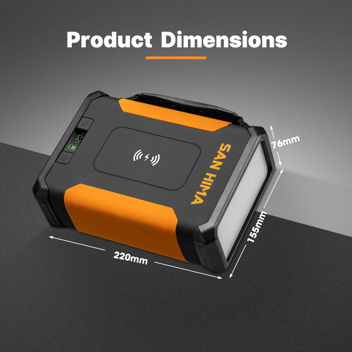 24Ah Lithium Portable Power Pack Build-In Led Lights Camping Outdoor