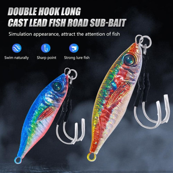 30g 10 Colour Set Of Slow Cranking Sea Fishing Lures