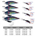 30g 10 Colour Set Of Slow Cranking Sea Fishing Lures