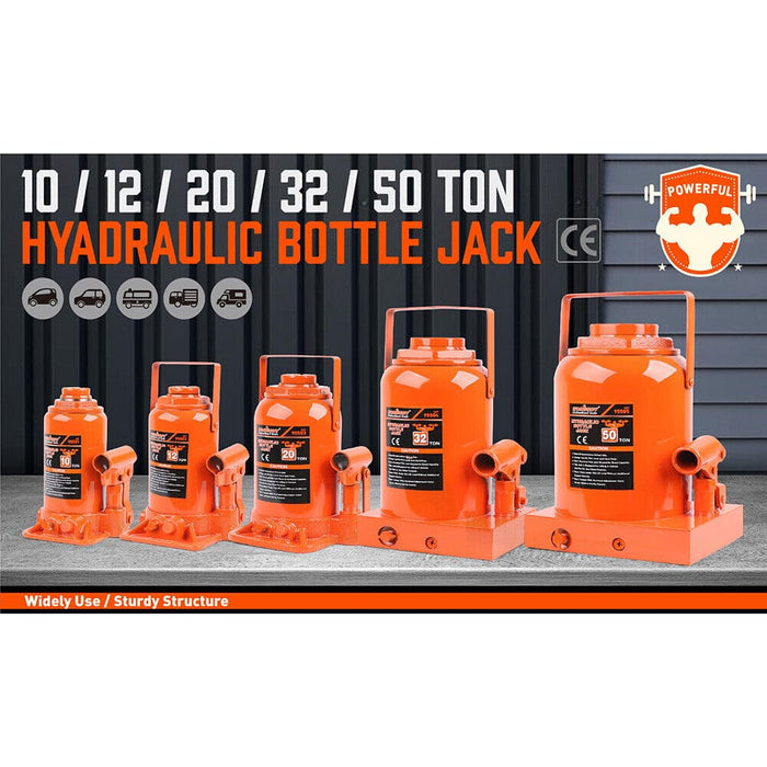 32 Ton Hydraulic Bottle Jack Heavy Duty Lifter Car Repair
