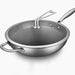 34cm Stainless Steel Tri-ply Frying Cooking Fry Pan Textured