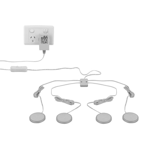 350 Lumens Warm White Led Puck Light Kit with Low Voltage