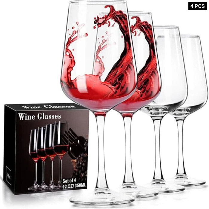 350ml Clear Glass Wine Glasses for Parties and Family