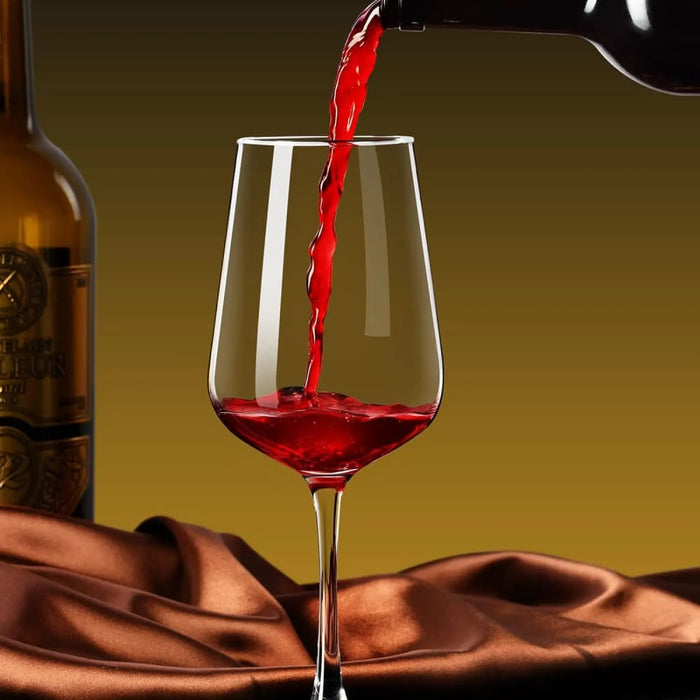 350ml Clear Glass Wine Glasses for Parties and Family