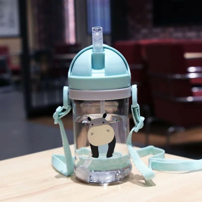 350ml Kids Drinking Cup with Straw and Gravity Ball Wide