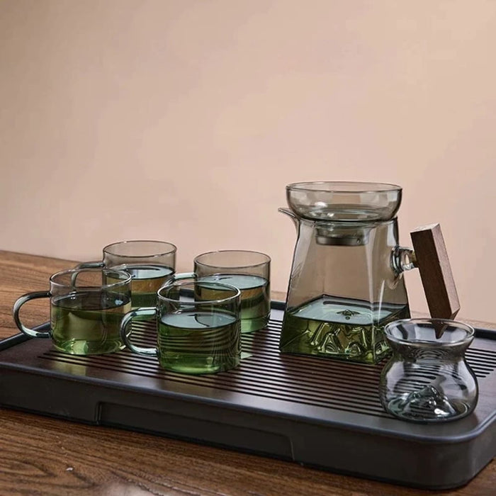 350ml Pyrex Tea Set With Handle And Filter