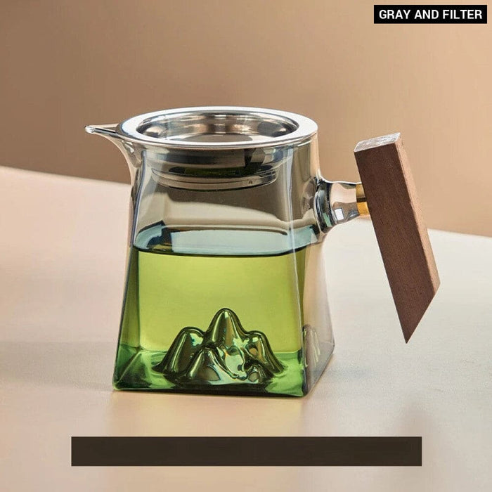 350ml Pyrex Tea Set with Handle and Filter