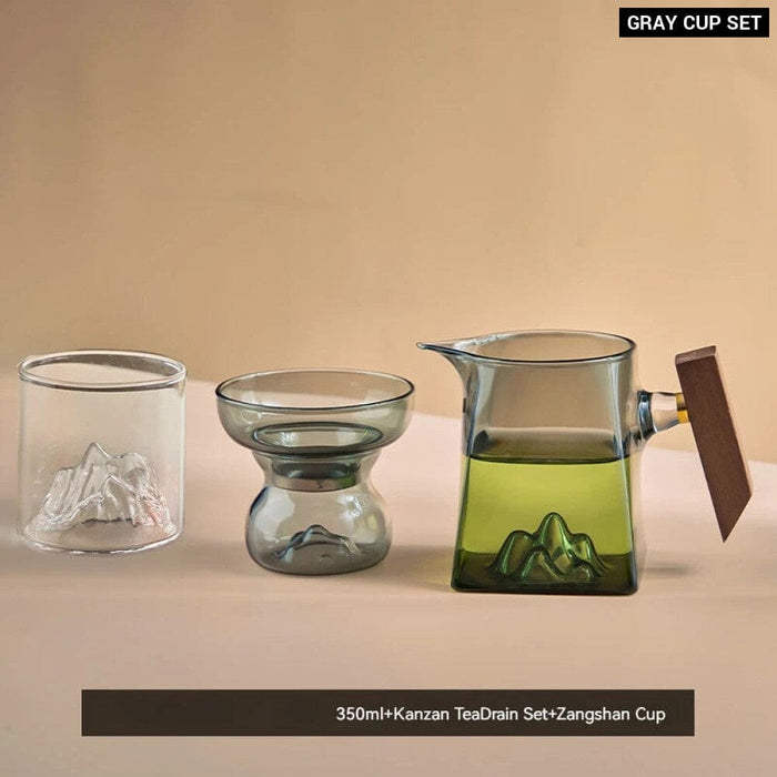 350ml Pyrex Tea Set with Handle and Filter