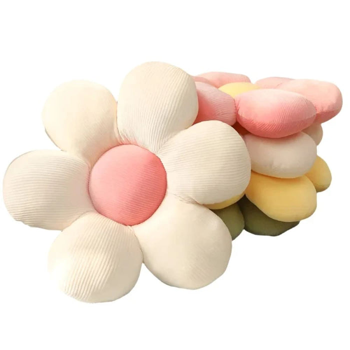 35cm Colourful Flower Plush Pillow For Girls Home Decor