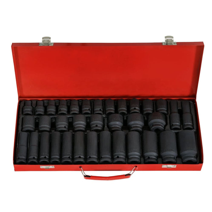 Goslash Picks 35pcs 1/2’ Drive Impact Socket Set Metric
