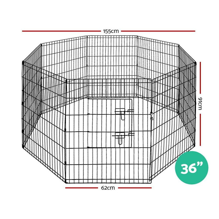 I.pet 36’ 8 Panel Pet Dog Playpen Puppy Exercise Cage