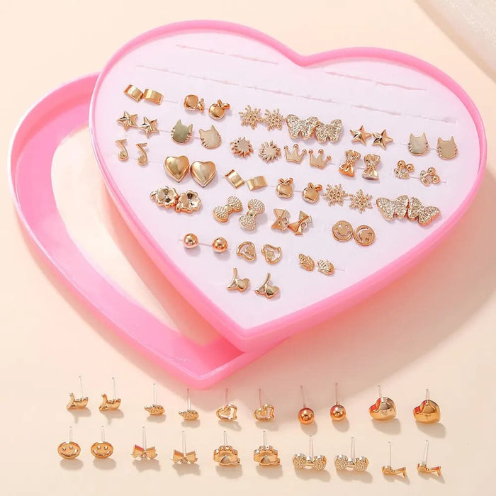 36 Pairs/lot Mini Earrings For Girls