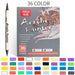 36 Pastel Acrylic Paint Markers for Rock Painting Wood