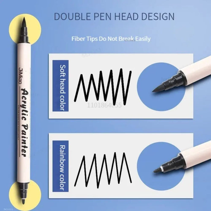 36 Pastel Acrylic Paint Markers for Rock Painting Wood