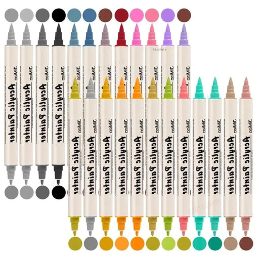 36 Pastel Acrylic Paint Markers for Rock Painting Wood