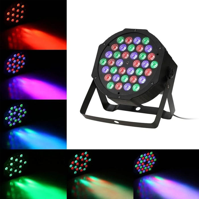 36 Led Rgbw Dmx 512 Stage Flat Par Lighting Effect Dj Disco