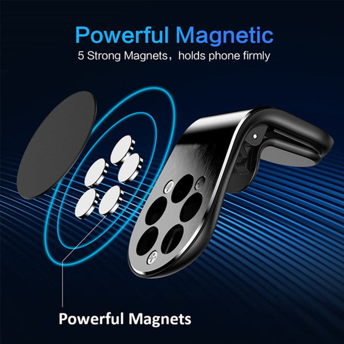 Vibe Geeks 360 Degree Rotating Magnetic Car Phone Holder