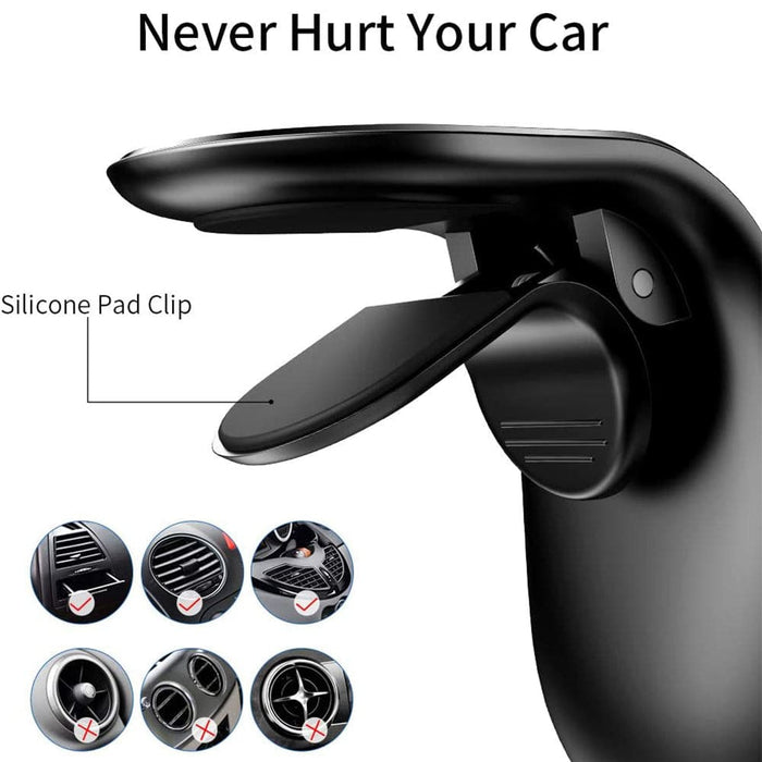 Vibe Geeks 360 Degree Rotating Magnetic Car Phone Holder