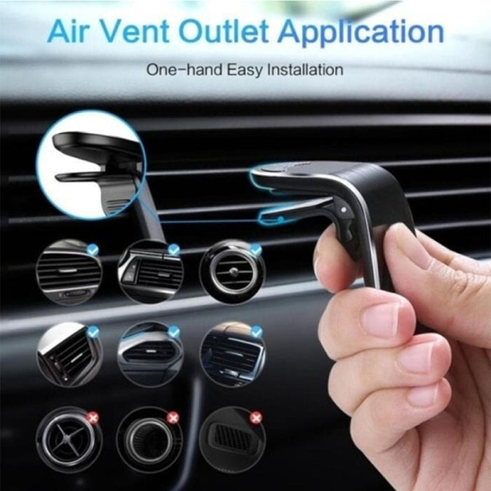 Vibe Geeks 360 Degree Rotating Magnetic Car Phone Holder