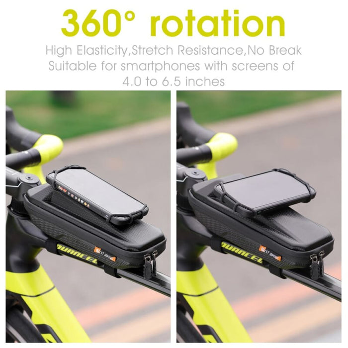 360 Degree Rotation Multifunctional Bicycle Bag with Phone