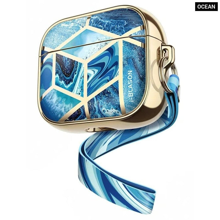 360° Protective Stylish Marble Case Compatible with Airpods