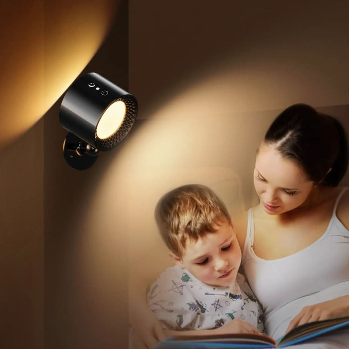 360 Rotatable Led Wall Lamp With Touch Control And Remote