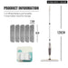 360 Rotating Spray Floor Mop with Reusable Microfiber Pads