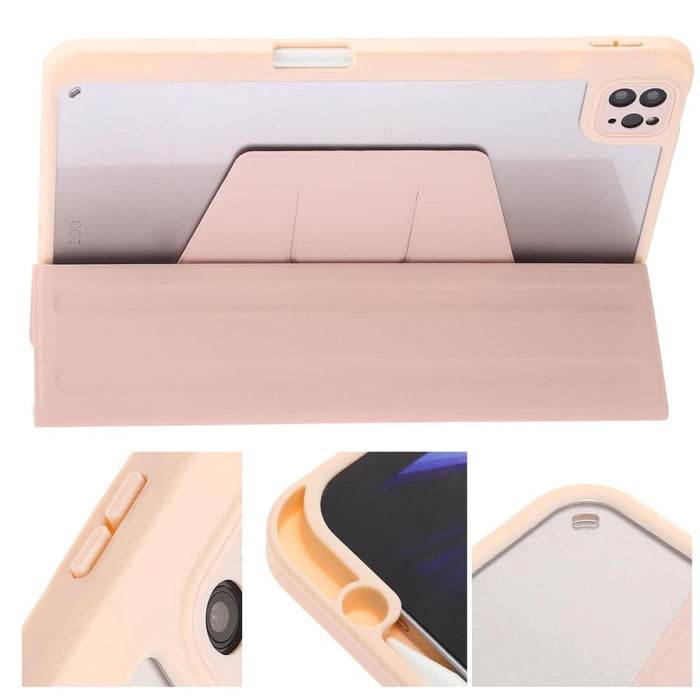 360 Rotation Acrylic Leather Smart Tablet Case For Ipad Air
