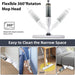 360° Rotation Big Capacity Flat Mop with Reusable