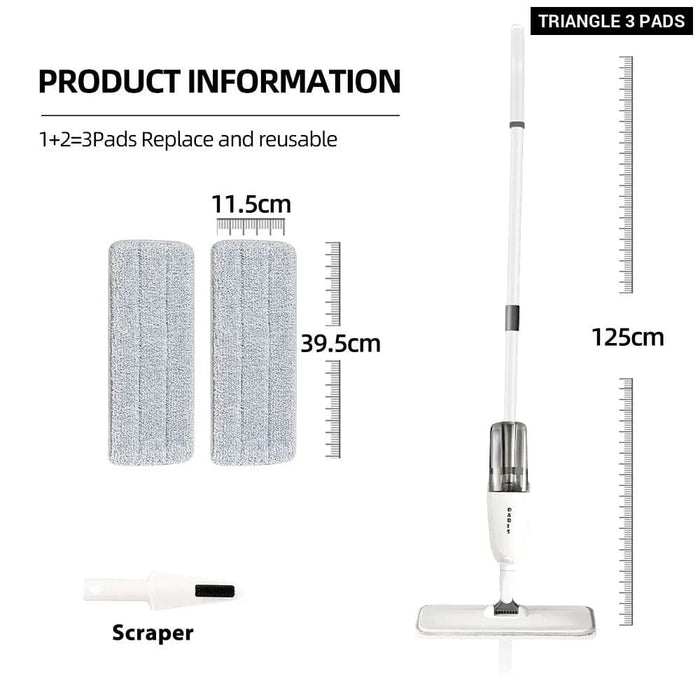 360° Rotation Big Capacity Flat Mop with Reusable