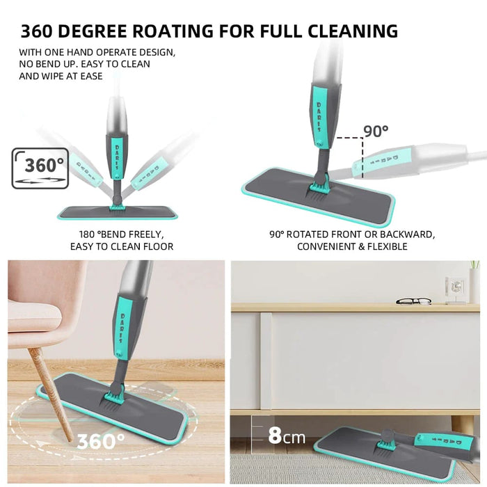360° Rotation Floor Cleaning Spray Mop With Microfiber